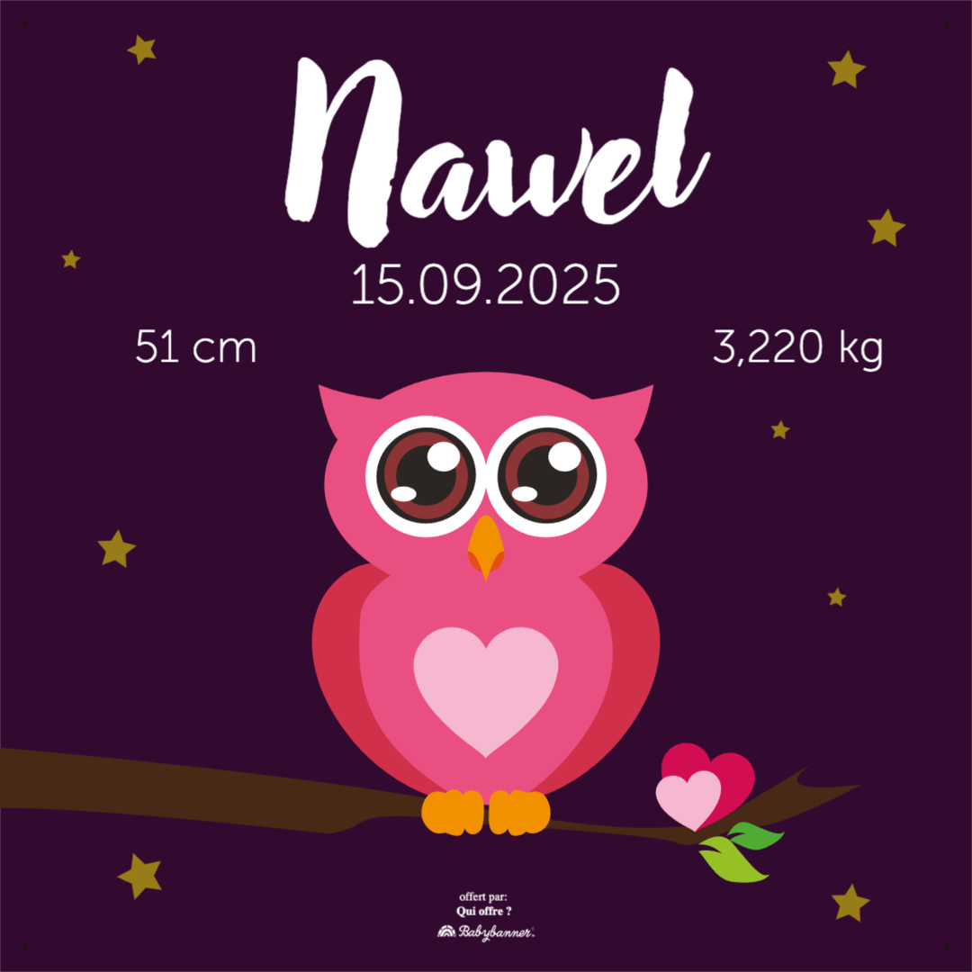 Hibou rose