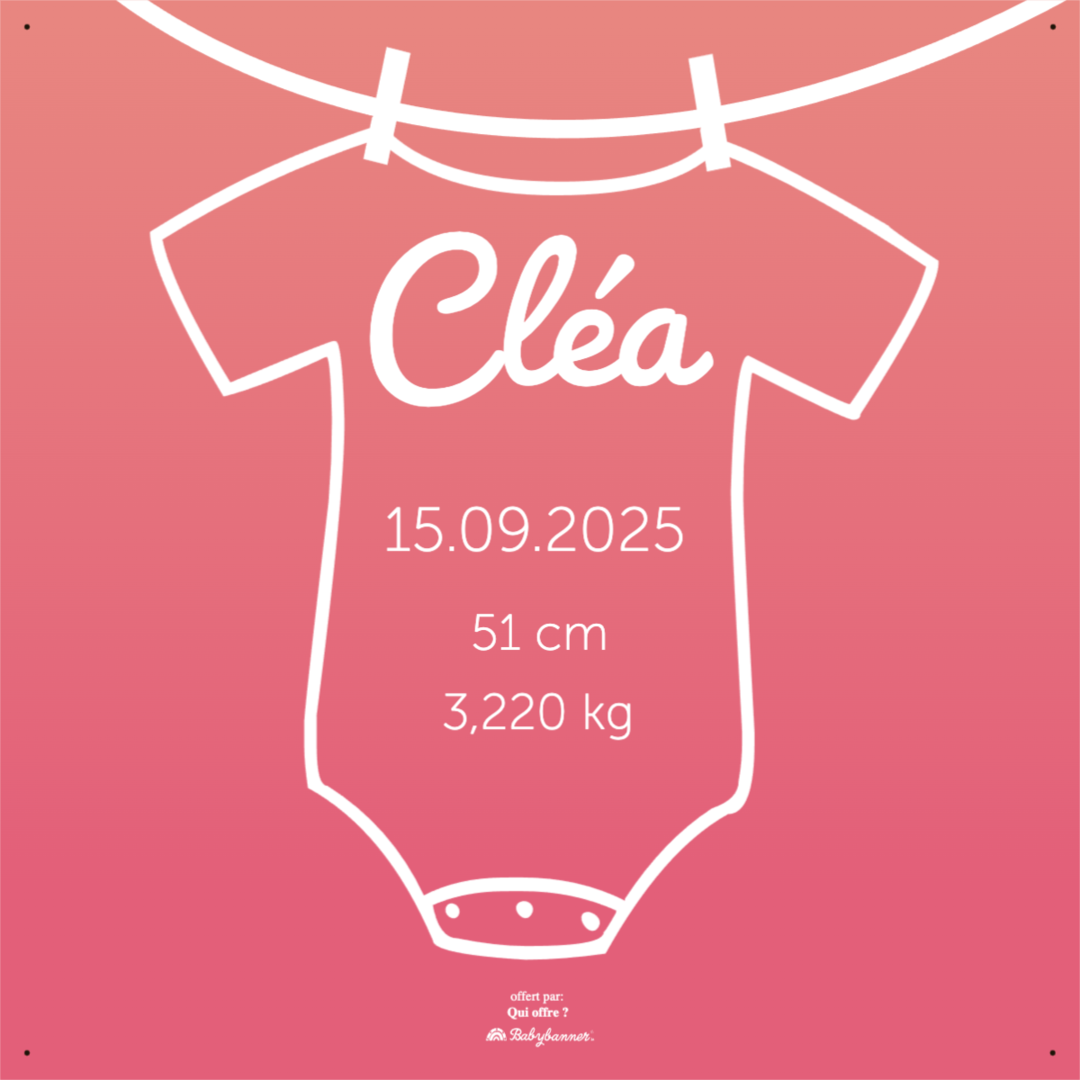 Body bébé rose