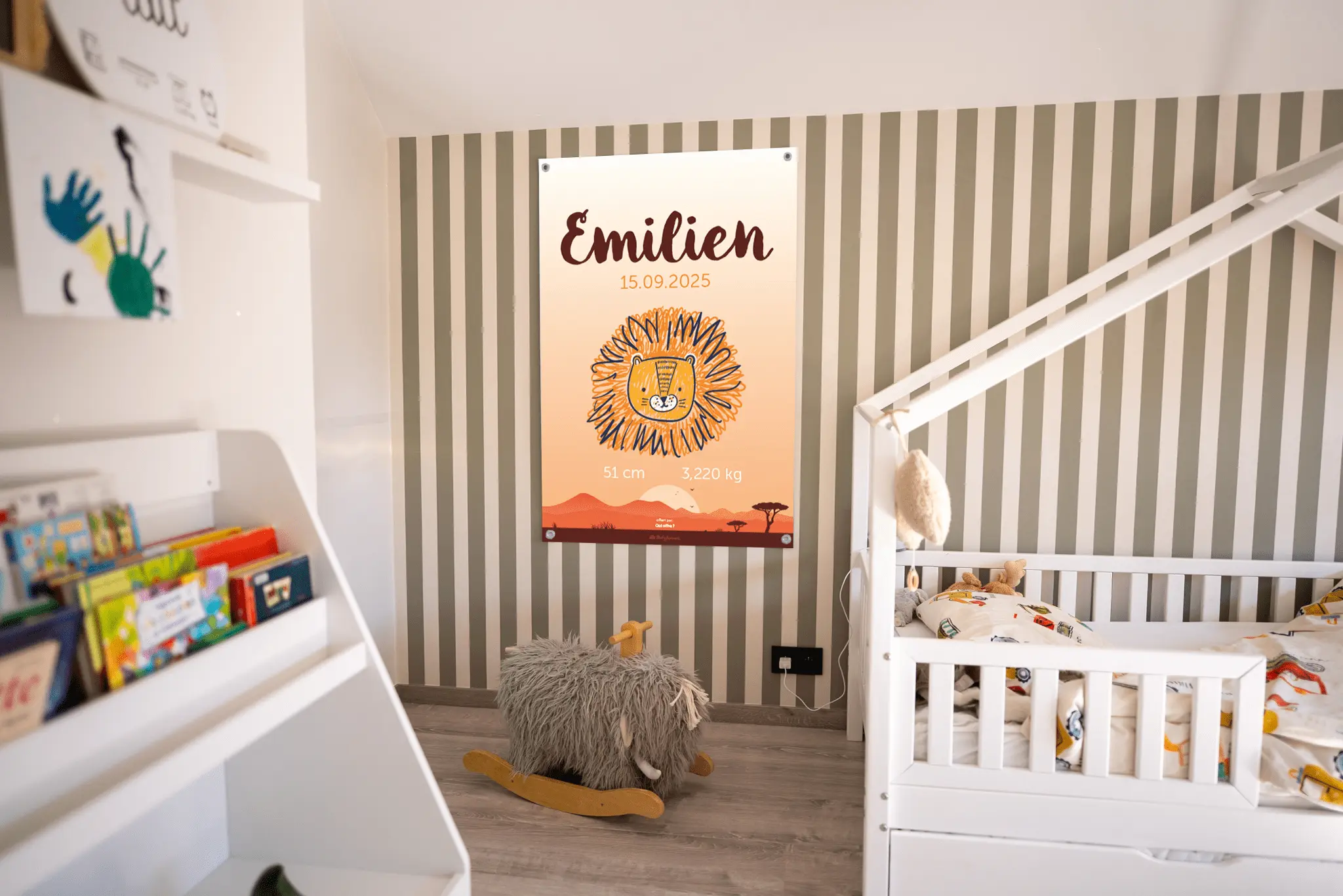 Bannière de naissance personnalisée intérieur